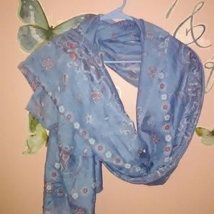 Blue and Red Xtra Large Scarf